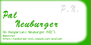 pal neuburger business card